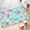 Crystal Velvet Flamingo Printed Area Rug Carpet for Bedroom, Living Room, Home Office Decor, Rugs Mat, Fashion Mat Rug for Bedside A25