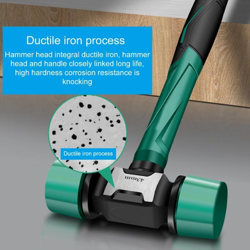 Antivibrationshammer Bodenfliesen-Installationswerkzeug Verschleißfest Professionell Benutzerfreundlich Passend für Uhrenreparatur-Hardware