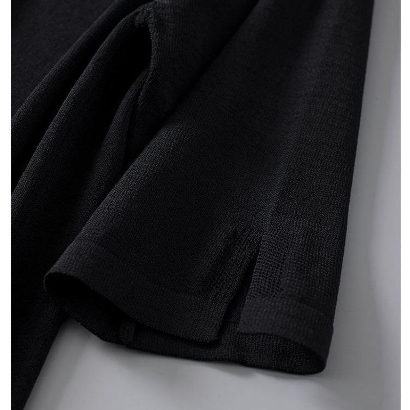 2025 Spring Korean Style Loose Fit Versatile Solid Color Casual T-Shirt