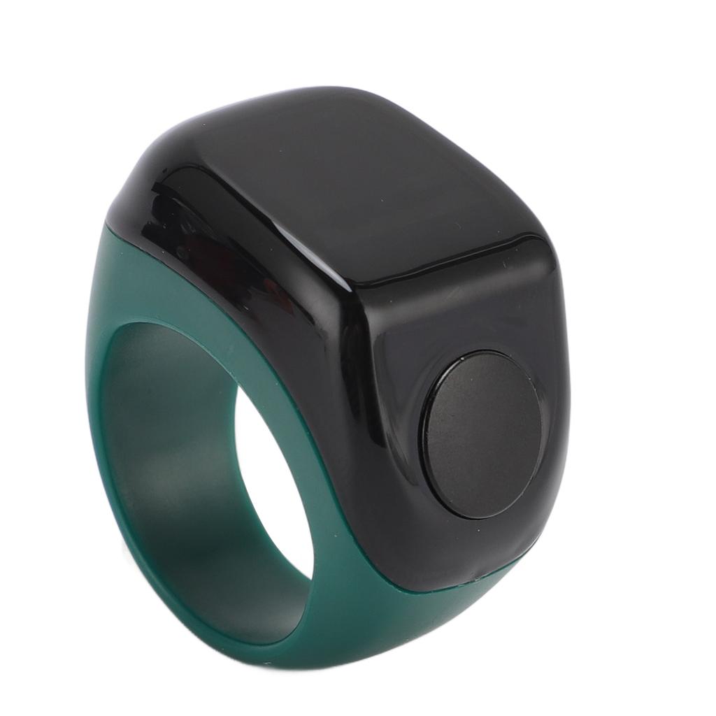 Smart Finger Counter Digital Step Number Prayer Reminder with Touch Control 0.42in Screen for Muslim