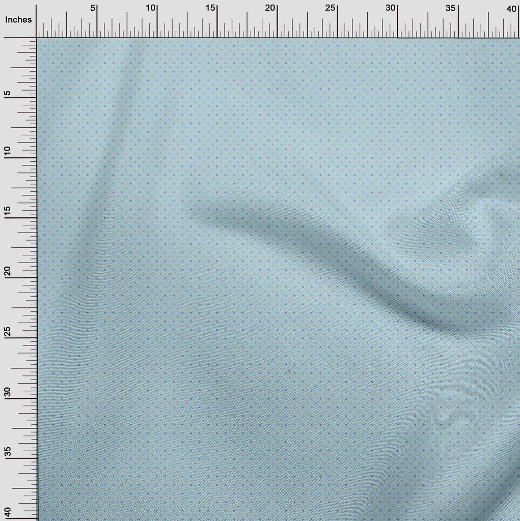 oneOone Cotton Flex Light Blue Fabric Stars Sewing Craft Projects Fabric Prints By Yard 40 Inch