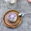 1 Stück Dessertständer mit Holzfuß im japanischen Stil mit Glasdomabdeckung, transparente Glas-Kuchenauslage für Frühstück, ohne Muster