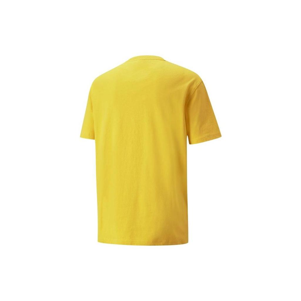 Puma X Butter Goods Graphic Tee With Round Neck And Casual Short Sleeves Men Tops Yellow 534058-85