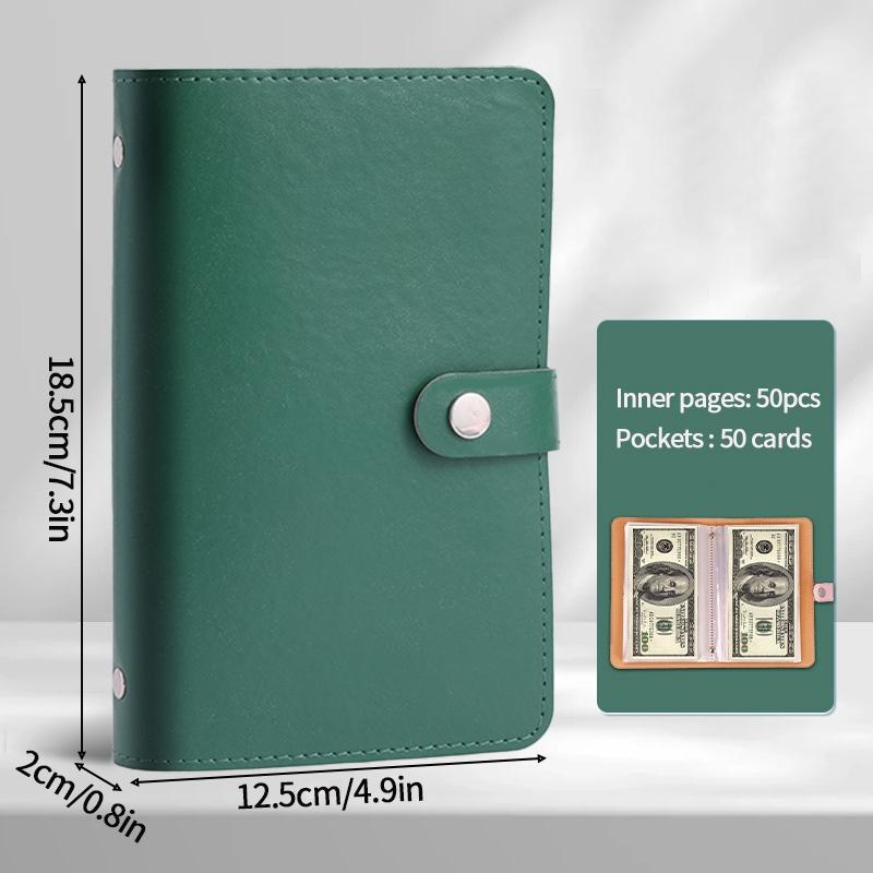 Coin Collection Album Tickets Collection  Album for Tickets 50Pages Saving Piggy Banks Cash Collect Book Money Organizer