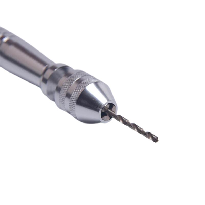 Hand Drill Keyless Chuck Fixed Seat Twist Drill Resin Jewelry Drilling Tools