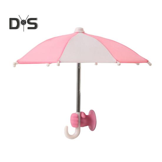 

Зонт для телефона с присоской Fist Защита от ультрафиолета Универсальный мини ветрозащитный козырек от солнца Зонт для мобильного телефона Аксессуары для телефона розовый/белый