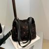 Large-capacity Bag Women's 2025 Summer New Corduroy Strawberry Print Going Out Versatile Shoulder Bag Commuter Tote Bag