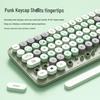 Bluetooth Wireless Silent Mechanical Keyboard & Mouse Set for Girls - Rechargeable and Stylish for Office Use