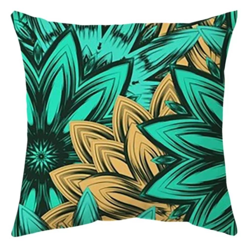 Luxury Home Decor Cushion Cover Office Sofa Cushion Cover Tropical Rainforest Plant Pattern Decorative Pillow Cover