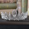 New bridal jewelry simple alloy rhinestone crown wedding headdress hair accessories wedding dress accessories