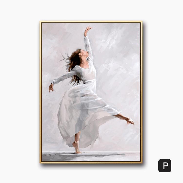 Modern Canvas Painting Ballet Girl Poster Dancing Girl Posters and Prints for Living Room Bedroom Home Decor Wall Art Cuadros