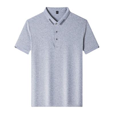 Summer Short Sleeve T-shirt Men's Lapel Polo Shirt Men's Cotton Thin T-shirt