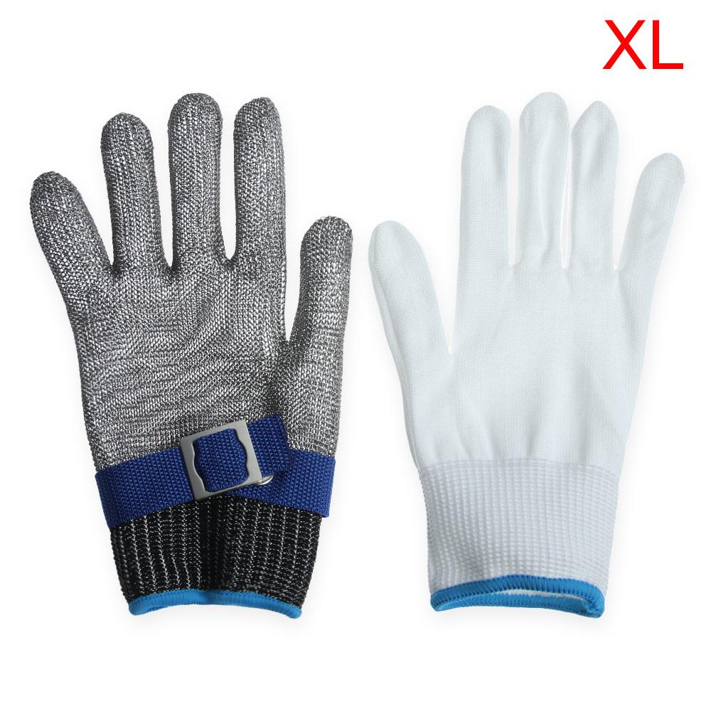 Mesh Butcher Mittens Hand Protection Work Stab Resistant Glove Safety Cut Proof Protection Gloves Stainless Steel Metal