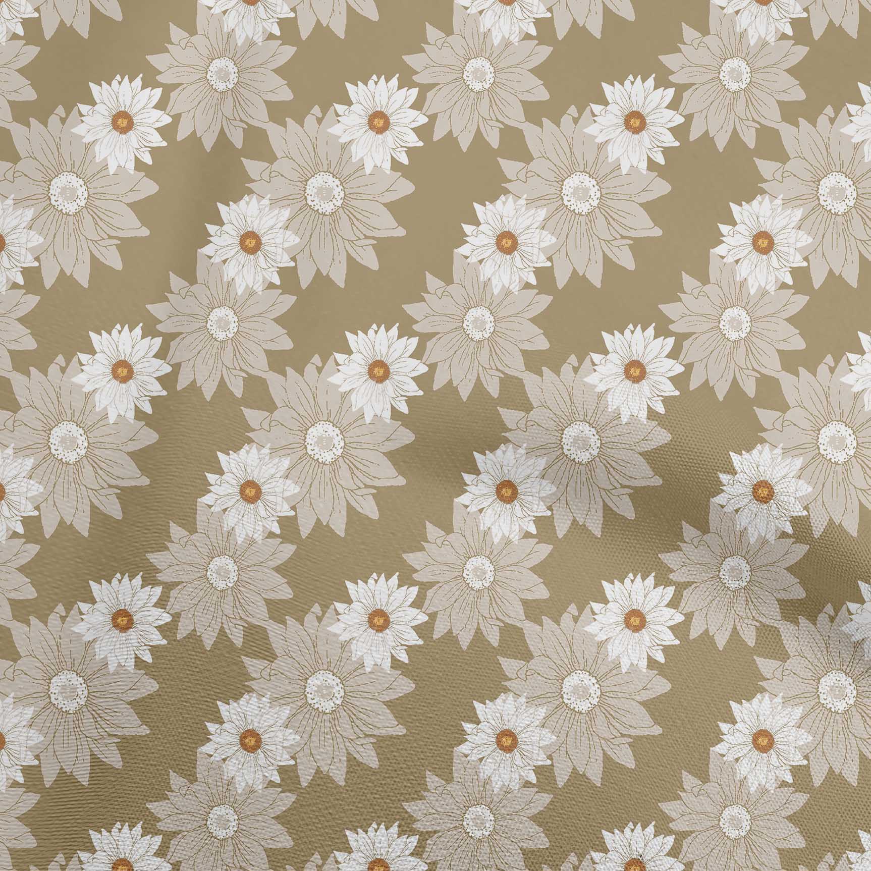 

oneOone Cotton Poplin Black Fabric Floral Fabric For Sewing Printed Craft Fabric By The Yard 42 Inch 42 Inch Wide - Viscose Chiffon коричневий