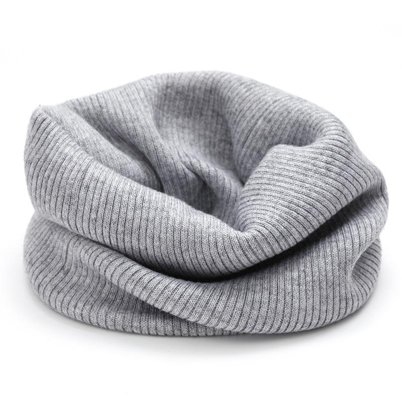 

Autumn Winter Knitted Warm Neckerchief Solid Color Soft Versatile Neck Collar Men s and Women s Warm Scarve Scarfs