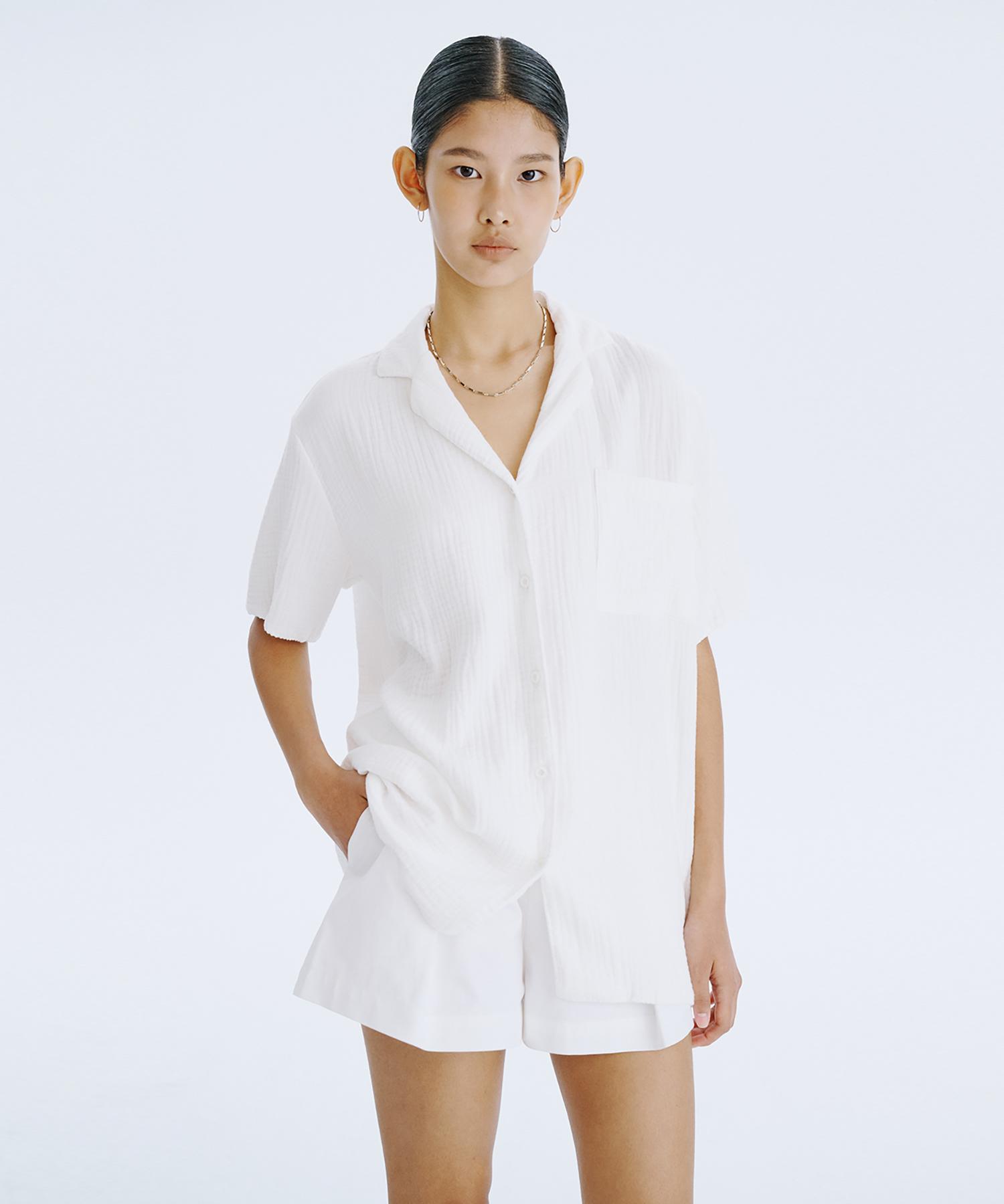 Bundercammer Swan Half Shirt_White S