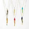 Colorful Glazed Necklace Ethnic Style Gold Jewelry Retro Enamel Fish Necklace  Jewelry Accessories