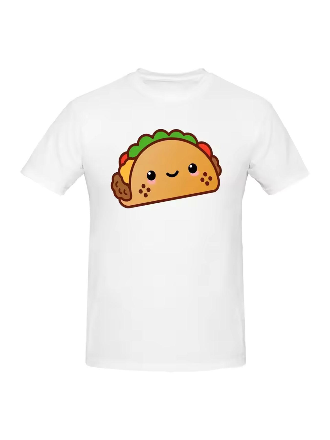 

Happy Taco 100% Cotton T-shirt Unisex Fashion T Shirts Unisex O-Neck Short Sleeve S-6XL S