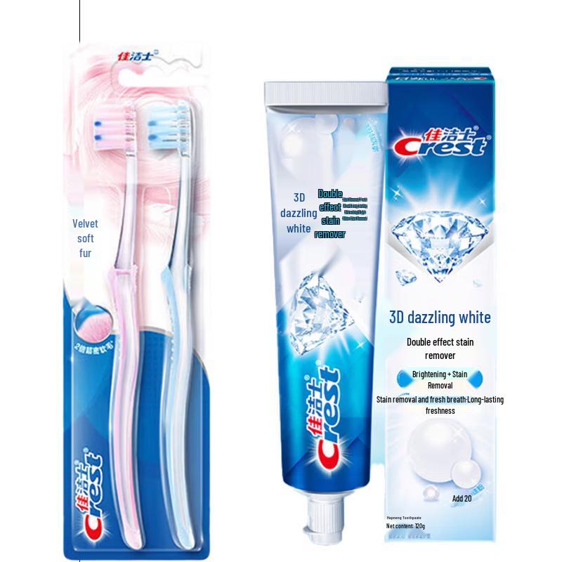 Набор Crest: Зубная щетка Gum Care и Зубная паста 3D White