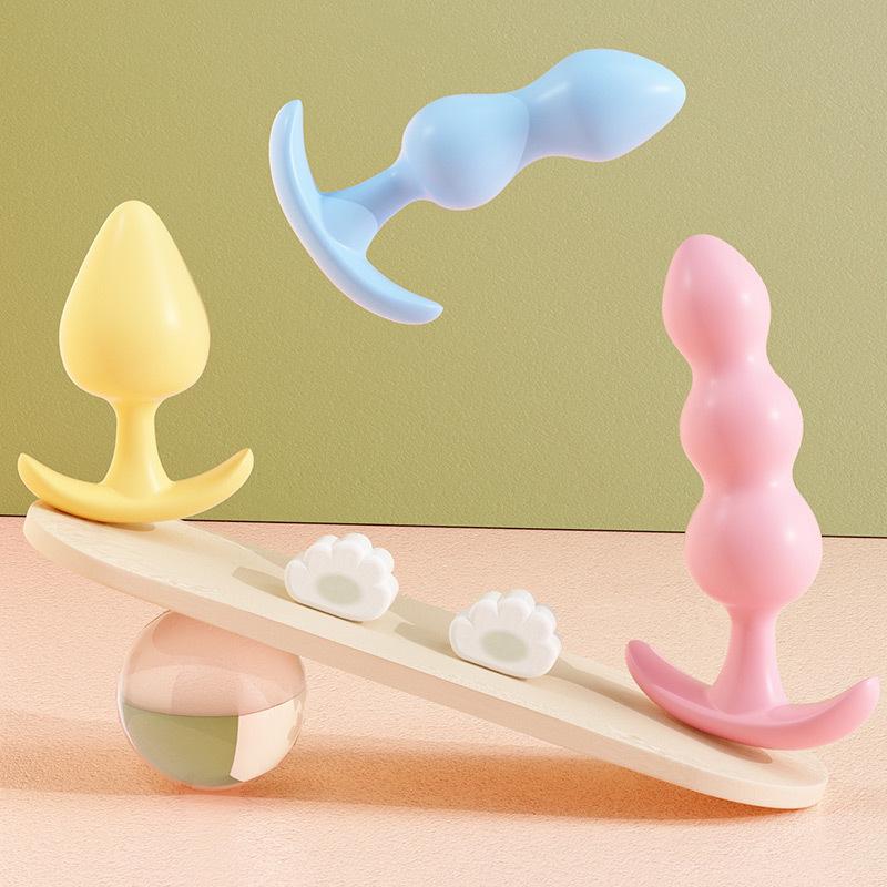 Mystery Girl Jelly Tail Anal Plug - Soft TPE Three-Color Erotic Toy