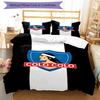 3 pièces Équipe de Football (34) Ensemble de housses de couette - Literie imprimée HD avec 1 housse et 2 taies d'oreiller - Parfait pour la décoration de la maison et des dortoirs