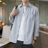New Trendy Men's Spring and Autumn Long-sleeved Jacket Shirt for Young Men and Students Korean Version of Casual Loose Inch Clothes for Men