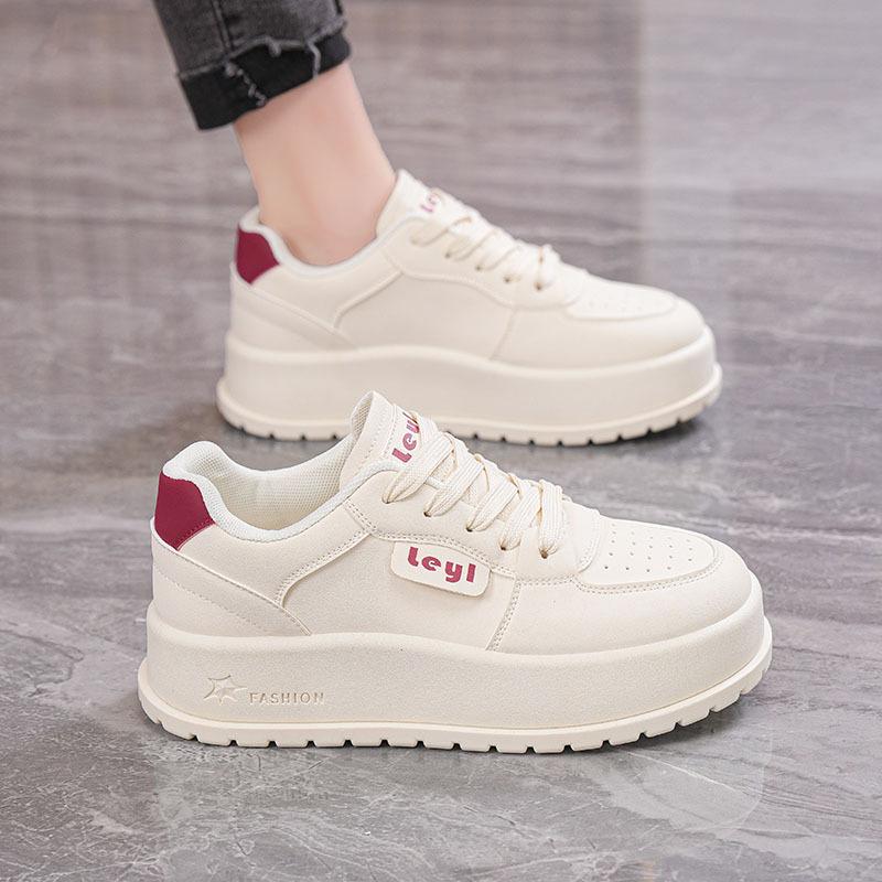 Spring new ins student platform heightening sports board shoes casual street shot MR