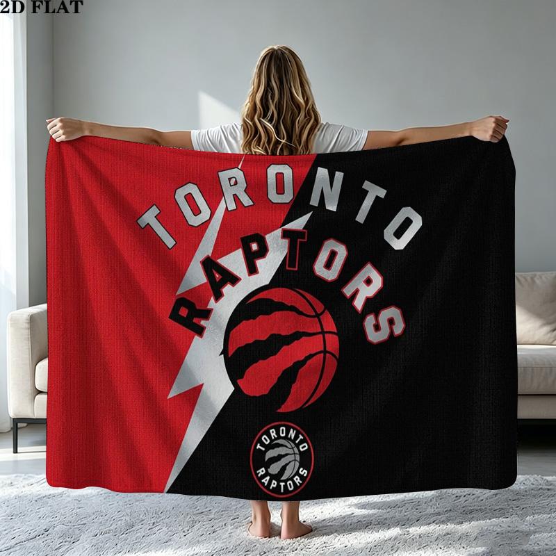 Toronto Raptors Print Flannel Blanket High Quality Warm Comfortable Cover for All Seasons Perfect for Gifts Home Decor