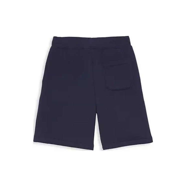 Polo Ralph Lauren Logo Embroidered Lace-Up Straight Leg Casual Shorts Kids Shorts Blue 323806003-006