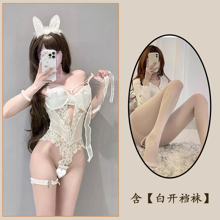 Sex Underwear Sexy Uniform Seduction Pajamas Pure Desire Small Breasts Show Big Bow Onesie Free