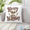 Happy Halloween Pumpkin Print Cushion Covers Suitable for Home Living Room Sofa Bedroom Room Decoration Pillow Covers