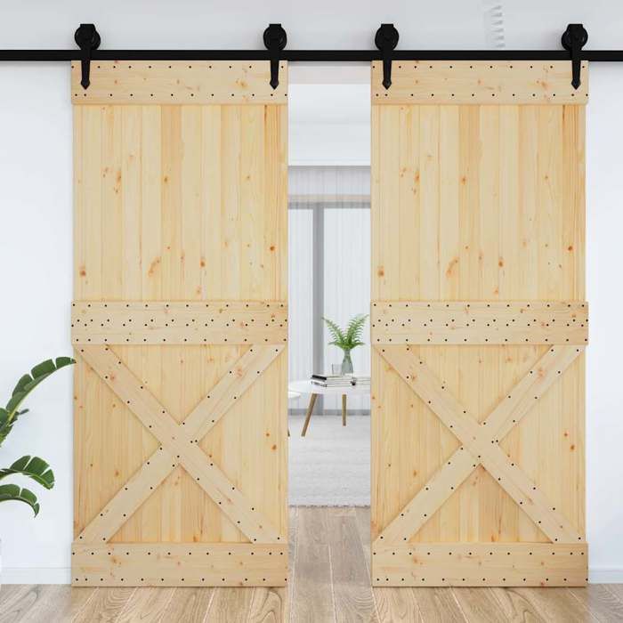VidaXL Door 95x210 Cm Solid Pine Wood 154446