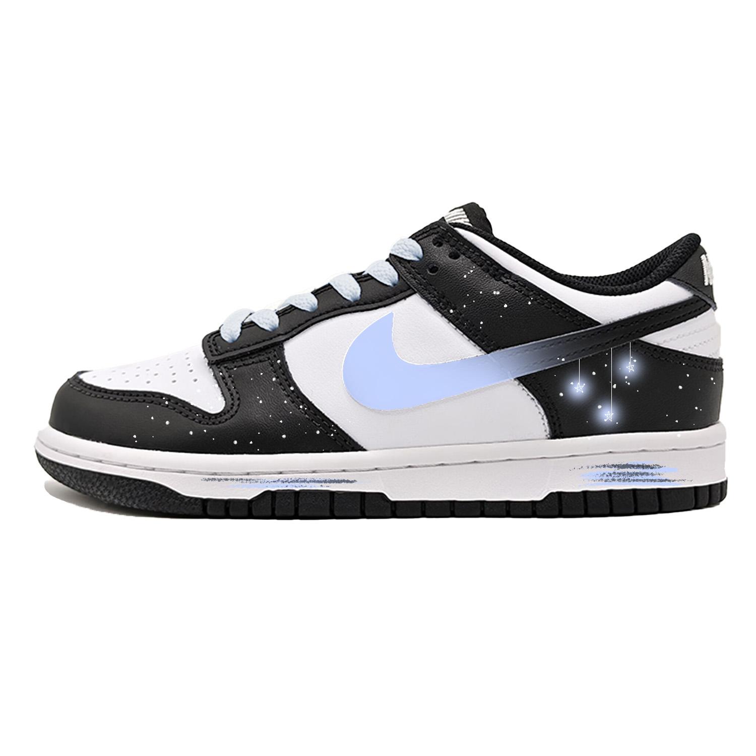 

Nike Dunk Starlight Synthetic Leather Abrasion Resistant Low top Skateboard Shoes Women s Blue DD1503-101(Team1432-) 36