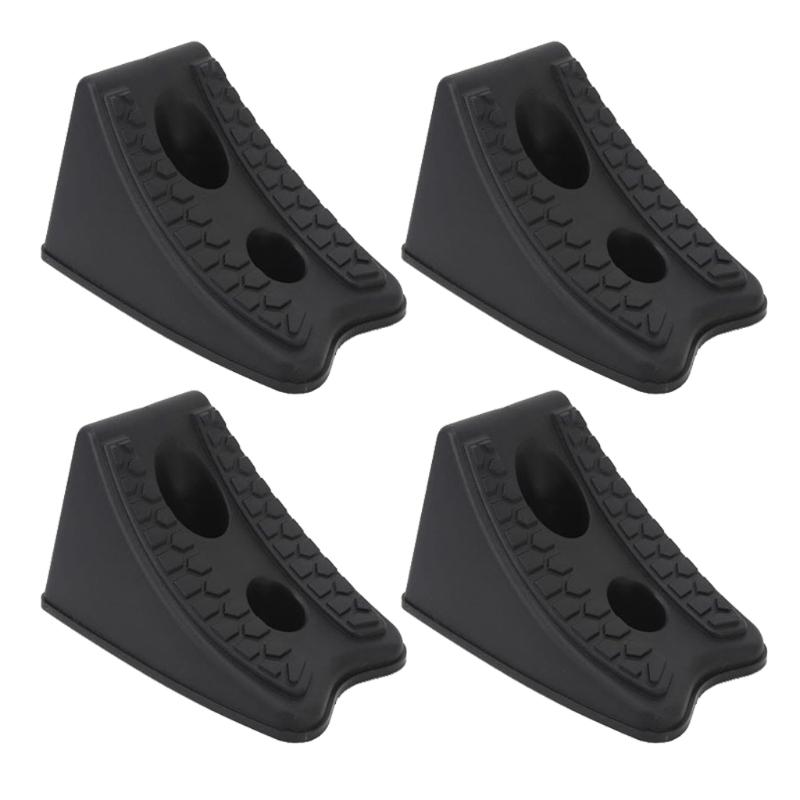 

4X Steady Angled Wheel Chocks For Automobiles Motorhomes And Multiple Vehicles 1