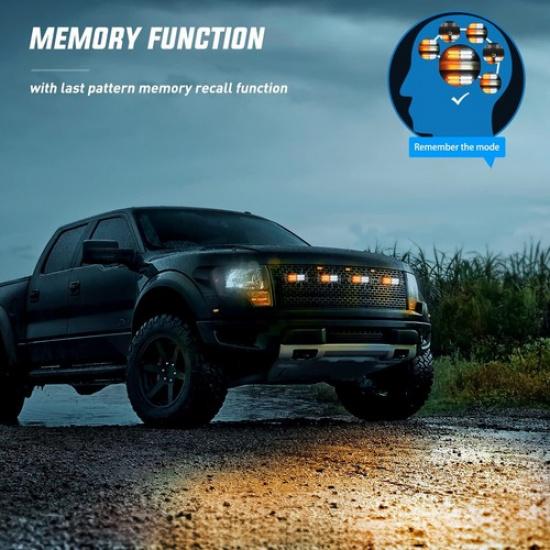 12V-24V  20LED Strobe Beacon Lights Truck Car Rooftop Emergency Hazard Warning