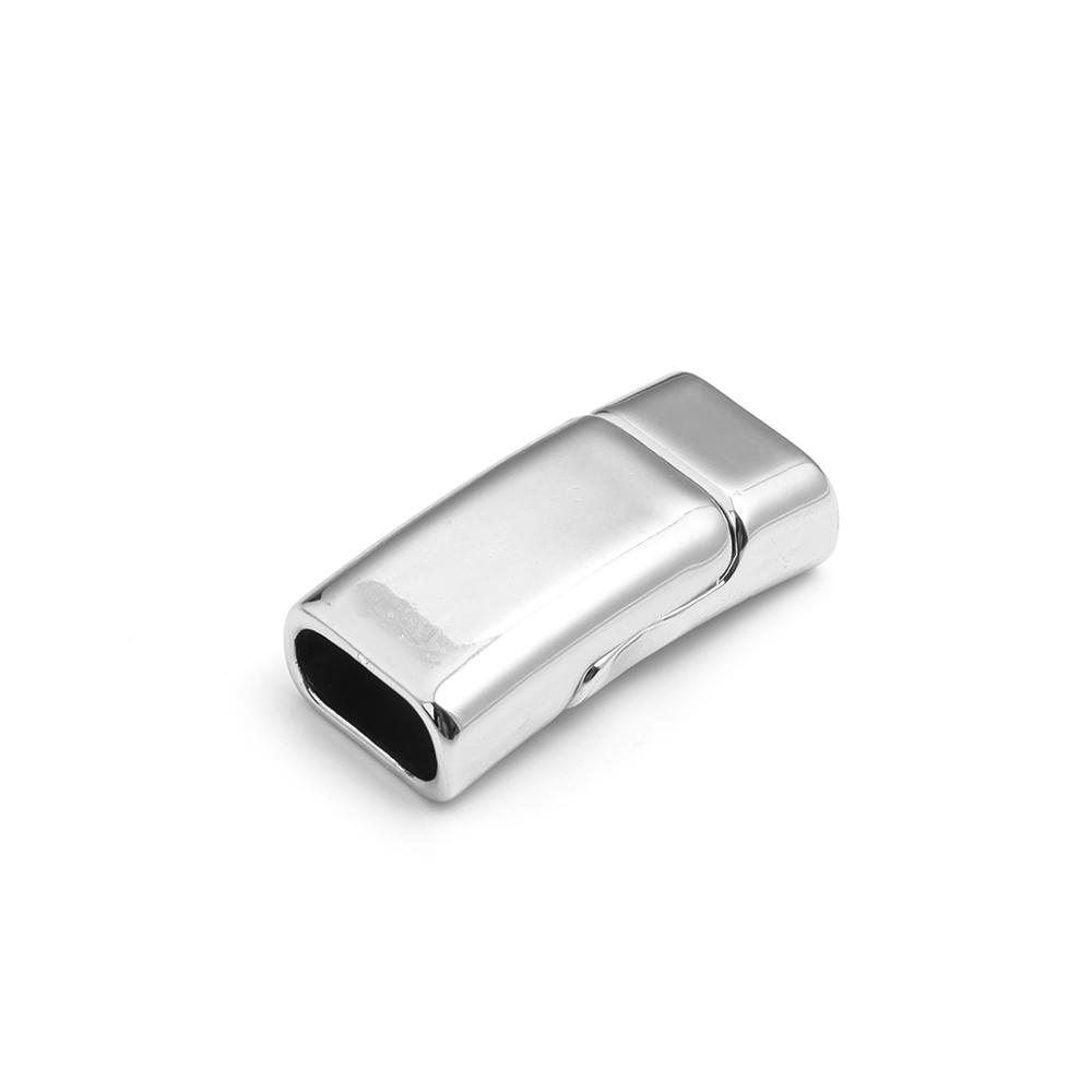 5-10pcs/lot High Quality Alloy Magnetic Buckles Flat Leather Rope Connectors Clasps For DIY Bracelet Necklace Making Accessories