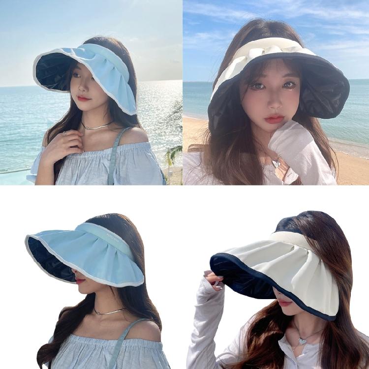 Summer Sun Visors Hat Women Visors Hat Women SunHat With Ponytail Hole Foldable