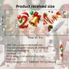 Two-sided Christmas Glass Window Sticker Removable Static Xmas Party Door Stickers  Party Supplies