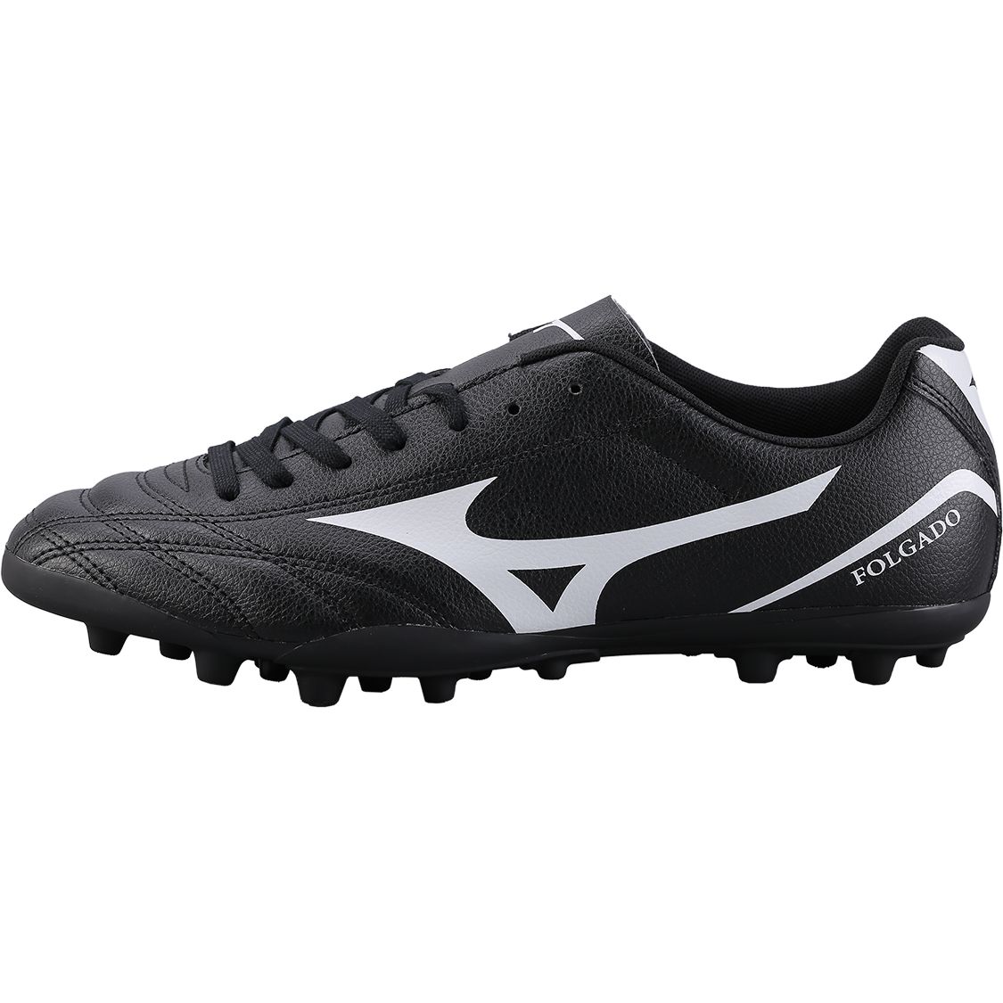 

Mizuno Folgado Ag Wide Round Toe Lace-Up Ag (Rubber Short Studs) Artificial Grass Non-Slip Fit Soccer Shoes Men soccer shoes Black White P1GA189301 40.5