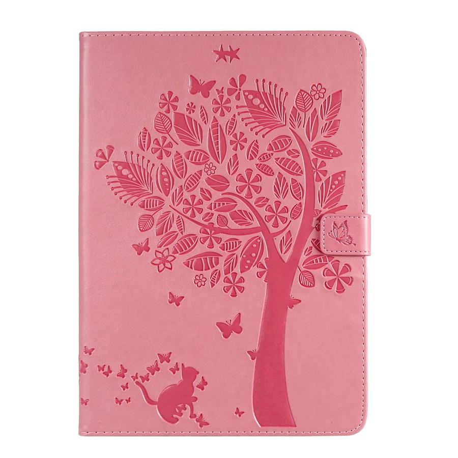 

Embossed PU Leather Case for IPad Air 4 5 10.9 10.2 7th 8th 9th 2021 for IPad Pro 11 2021 9.7 5th 6th Mini 6 Case Tablet Cover Mini 1 2 3 рожевий