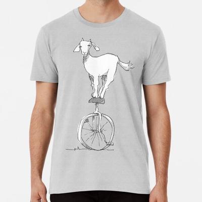 Ziege auf einem Einrad T-Shirt S-5XL Bestes T-Shirt