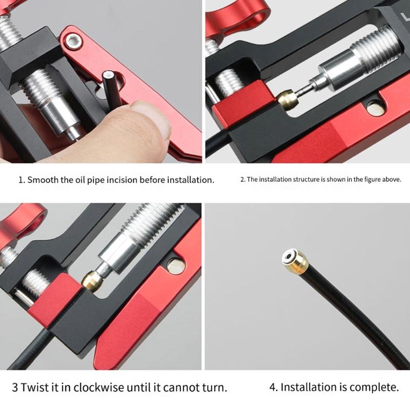 Bicycles Brake Hydraulic Disc Brake Hose Fitting Insert Tool Bike Oil Needle Inserting Tool Needle Driver Insertion Tool