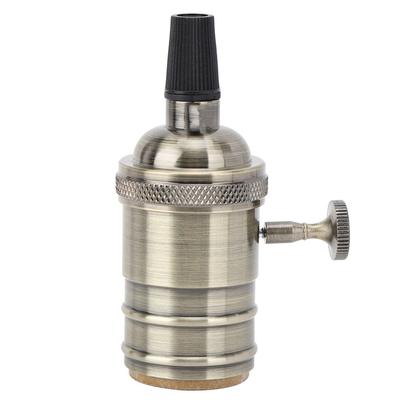 Base de Lámpara E27 Estilo Retro Portalámparas con Interruptor Accesorios para Lámpara Colgante