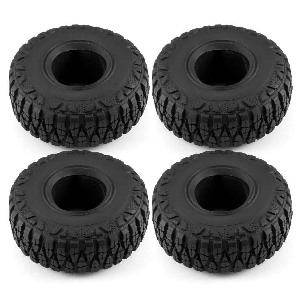 RCMAZO 4PCS 2.2" Crawler Tires with Foam Inserts, 2.2" Mud Terrain Super Grip Soft Sticky Crawler Tires for Axial SCX10 III TRX6 Redcat Gen 8 110 RC