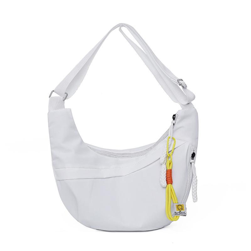 

Lightweight Crossbody Bag Women s Multi-Pocket Shoulder Large Capacity Tote Bag білий