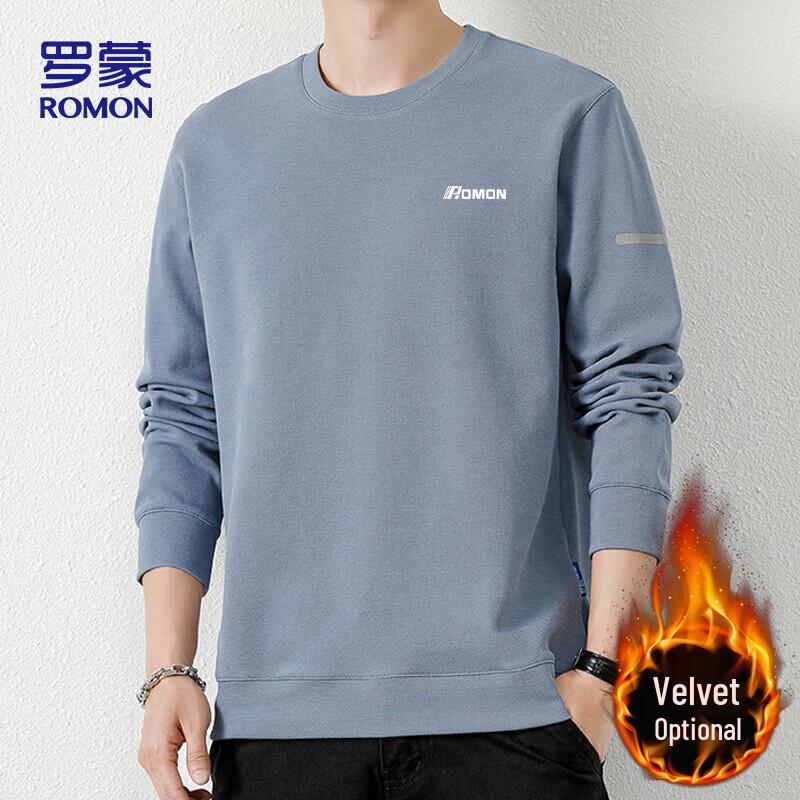 

ROMON Men s YT02 Round Neck Long Sleeve Sweatshirt XL