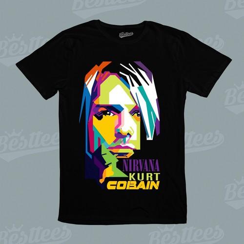 UNISEX Kurt Cobain Nirvana Grunge AMERICAN Punk Rock Music Band Tee T-Shirt S разноцветный