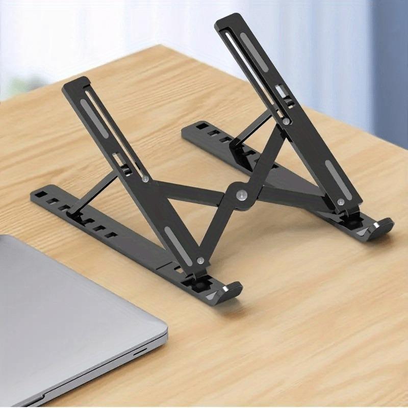 

Portable Laptop Stand Foldable ABS Material, Adjustable Desktop Height, Heat Dissipation, Laptop Stand, Storage Rack laptop arm чёрный