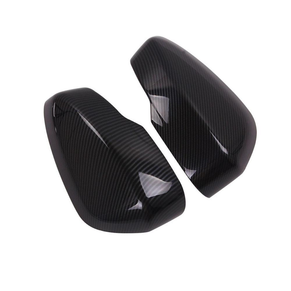 1Pair Carbon Fiber Look Rearview Mirror Cover For Mitsubishi Eclipse Cross 18-23