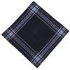 Men's Classic Light Plaid Stripe Polyester Handkerchief Series